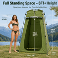 thumbnail image 3 of Portable Camping Shower Tent, Pop Up Privacy Tent, Outdoor Changing Room Toilet Tent Waterproof Privacy Shelter for Camping, Beach, Hiking, Fishing, 3 of 7