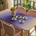 thumbnail image 3 of Purple Yellow Ombre Table Cloths for 5 Foot Rectangle Tables, Farmhouse Modern Gradient Art Patio Waterproof Elastic Fitted Tablecloths, Washable Rectangular Table Cover for Camping, 3 of 8