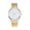 CH16_Gold, variant on Watches for Women Casual Round Dial Stylish Quartz Wrist Watches with Mesh Strap Silver with White Face