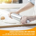 thumbnail image 4 of 304 Stainless Steel Rolling Pin, Long Dough Roller for All Baking Needs, Pizza, Cookie, and Pie, Send Goods from Local Warehouse, 4 of 5