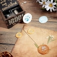 thumbnail image 5 of DIY Wax Seal Stamp Kits Including Brass Handles Sealing Wax Sticks Rectangle Velvet Pouches Golden Flower Pattern Brass Handles: 1pc, 5 of 6