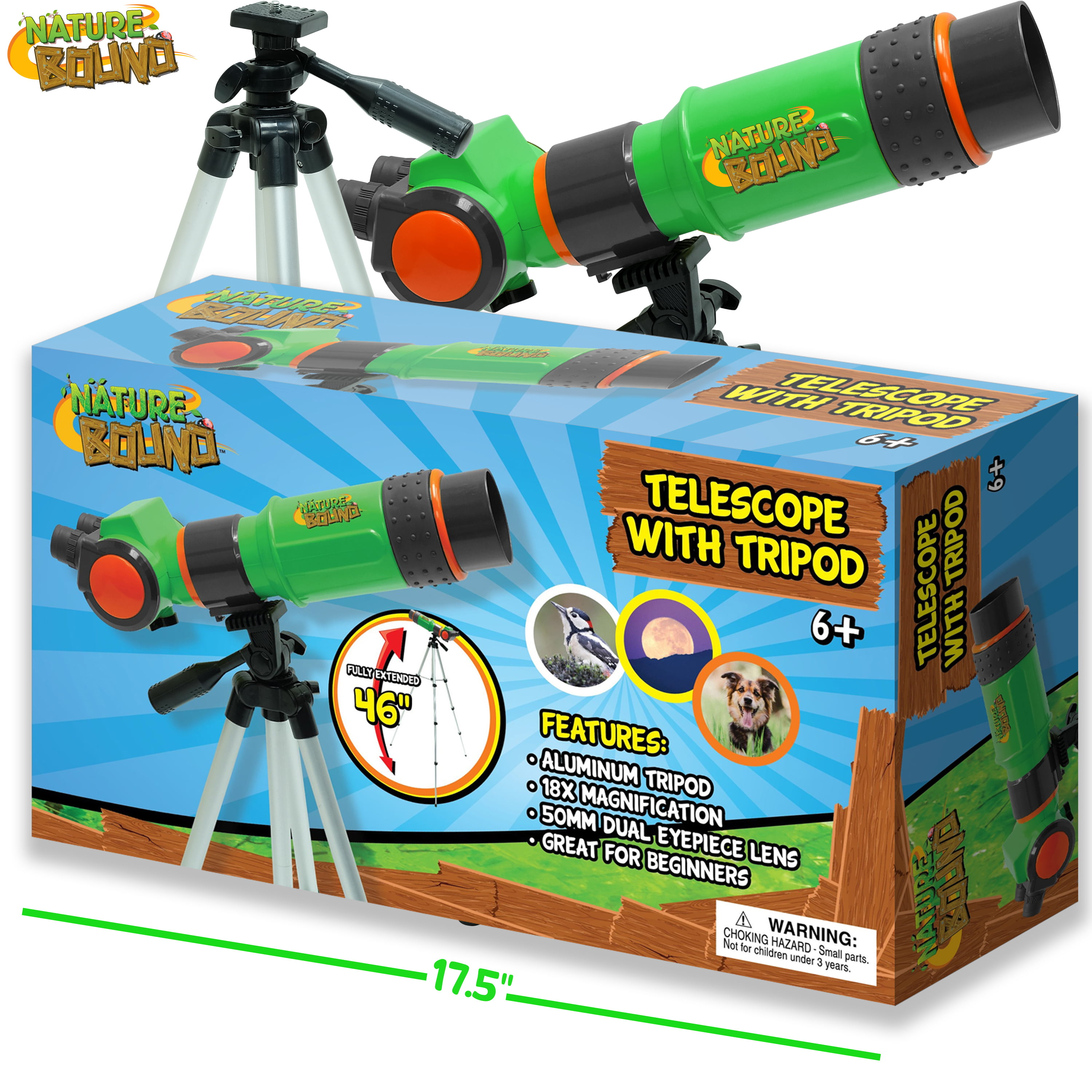 Nature Bound Telescope for Kids and Beginners, 16X Magnification