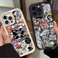 thumbnail image 2 of Funda de teléfono con etiqueta de Anime para iPhone, funda de silicona para iPhone mate 15, 14, 13, 12, 11 Pro Max, X, XS, XR, 7, 8 Plus, SE 2020, 2 of 5