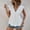 White women v neck blouse a1, variant on Women V Neck Ruffle Eyelet Blouse Boho Casual Tops Summer Trendy T-Shirts Vacation Fashion Clothes, Coffee M