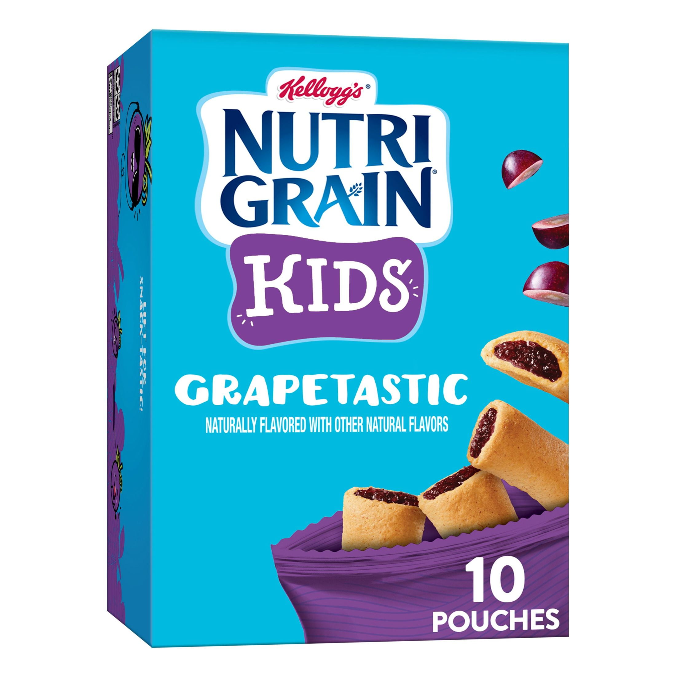 NutriGrain Kids Grapetastic Chewy Soft Baked Mini Bars, 13 oz, 10