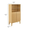 thumbnail image 4 of Modway Render Bathroom Cabinet Set in Brown, 4 of 10