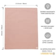 thumbnail image 7 of YIXPOH Baby Blanket 100% Organic Cotton Knit Swaddle Blanket Soft Warm Receiving Blanket for Newborns Pink, 7 of 7