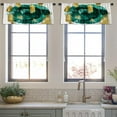 thumbnail image 4 of LALILO Kitchen Curtain Valance Beautiful Nature Norway Natural Rod Pocket Window Curtain 52"x 18" Set of 2, 4 of 7
