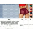 thumbnail image 3 of Womens Biker Shorts High Waisted Mesh Stitching Tight Stretch Sports Womens Shorts for Workout Yoga Running Red L, 3 of 4