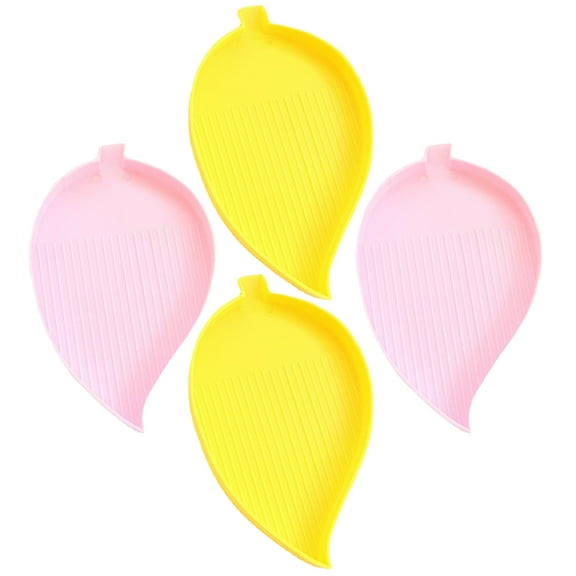 Raindrops 4-Piece Bead Sorting Plates Assorted Colors Plastic Organizer Tray for Jewelry Making and Crafting