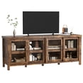 thumbnail image 1 of QinaQin Tv Cabinet for Tvs 65 Inches and Under, Modern Entertainment Center with Storage Cabinets, 4 Sliding Glass Doors, Media Control Console Suitable for Living Rooms and Bedrooms, 1 of 8