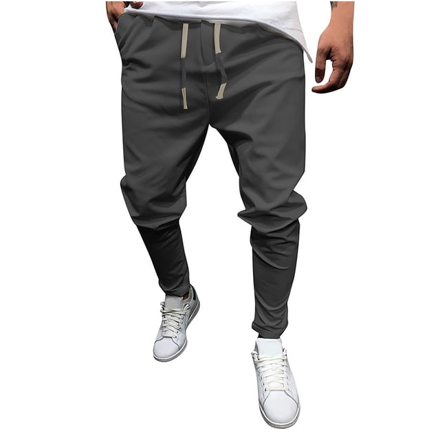 Mens Summer New Style Fashion Overalls Casual Pure Colour Comfortable Eight-Color Pants