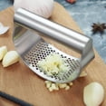 thumbnail image 2 of Aplastador Triturador Moledor Ajos Acero Inox Destapador, 2 of 9