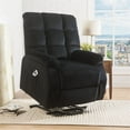 thumbnail image 3 of ACME Ipompea Velvet Tufted Recliner in Black, 3 of 5