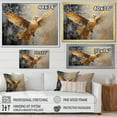thumbnail image 4 of Designart "Graceful Golden Dove" Dove Floater Framed Wall Decor, 4 of 5