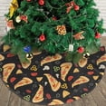 thumbnail image 3 of Christmas Tree Skirt, Cute Pizza Cheese Pepper Soft Plush Christmas Tree Decorations Indoor, Tree Skirts Mat for New Year Halloween Holiday Christmas Party Decor 30", 3 of 6