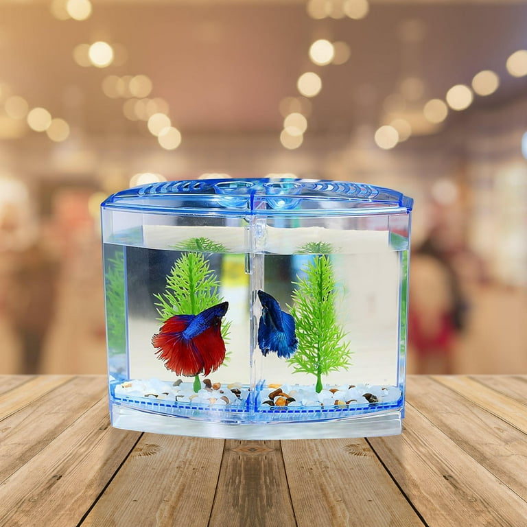 NICERIO Set Miniature Fish Bowl Transparent for Bedroom Decor