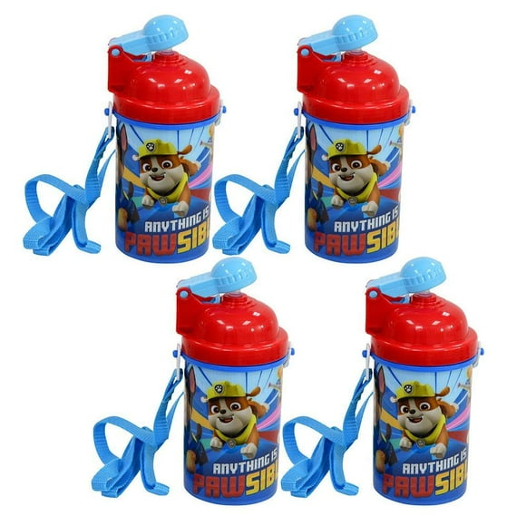 Botellas de agua Zak Designs Paw Patrol Kids, 350 ml, paquete de 4