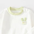 thumbnail image 5 of masbird Boys Girls Cotton Pajamas 2Pieces Set Long Sleeve Toddler Kids Clothes Fall Winter Sleepwears for 6-12 Months 12-24 Months 2 3 4 5 6 7 8 9 T Children(Light Green,2-3 Y), 5 of 6
