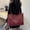 Wine, variant on Women's Shoulder Bag, Casual Handbag with Adjustable Strap, Large Capacity Purse for Work, Travel, Daily Commute