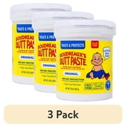 (3 pack) Boudreauxs Butt Paste Diaper Rash Ointment Skin Protectant Jar - 16 Oz