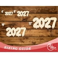 thumbnail image 3 of Unfinished Wood 2027 Balloons Shape | DIY Craft Cutout 30" / 1/4", 3 of 3