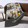 thumbnail image 6 of AISENIN personalized portrait blanket Customized Fathers Day Blankets, Custom Photos Blanket with Picture Collage Text, Birthday Gifts for Dad Men Grandpa, 6 of 6