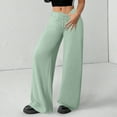 thumbnail image 6 of Women's High Waisted Wide Leg Sweatpants Casual Jogger Pants for Relaxed and Sporty Everyday Use,Mint Green,L, 6 of 6