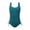 Green, variant on Usaibhir Teen Girls One Piece Swimsuit Adjustable Strap Removable Bra Pads Bathing Suit Girls Ribbed Swimwear 9-16 Years