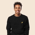 thumbnail image 4 of Dalix Taco Embroidered Fleece Crewneck Long Sleeve Sweatshirt Mens in Dark Heather S Small, 4 of 5