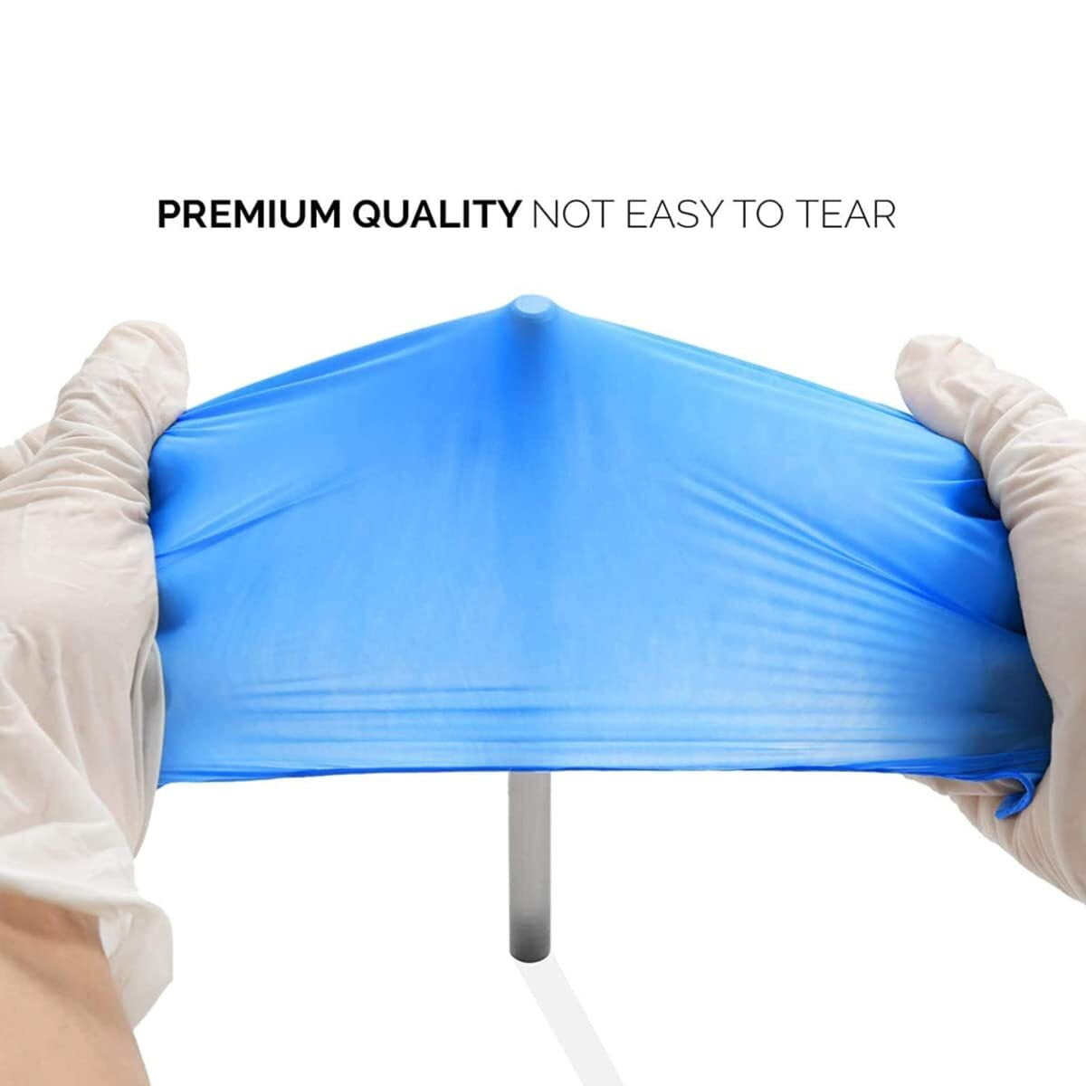 Hulmay Basic Medical Synmax Vinyl Exam Gloves, Latex Free, Powder Free, Large Disposable Gloves, BMPF-3003, Blue(1000 Pack)