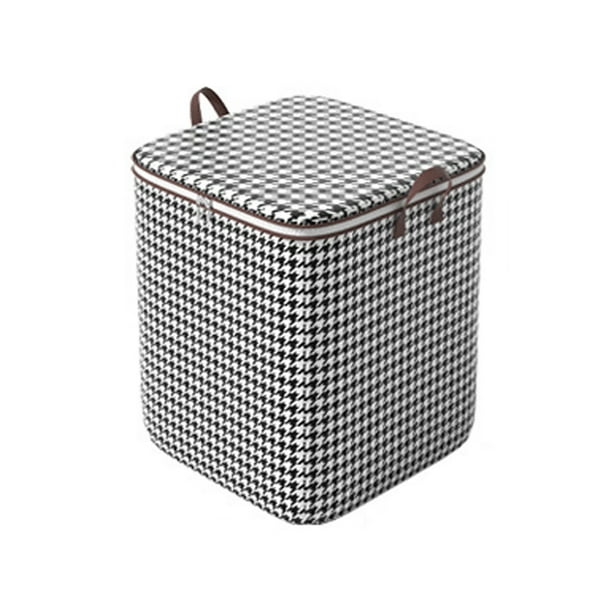 Fiudx Bolsa para Guardar Ropa, Diseño de Doble Cremallera, Gran Capacidad, Tela No Tejida Duradera, Fácil de Guardar, Ahorra Espacio, Portátil para Dormitorio, Garaje, Armario, 1 Unidad, 60 X 40 X 30