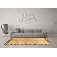 thumbnail image 3 of Ahgly Company Indoor Round Abstract Brown Modern Area Rugs, 8' Round, 3 of 4