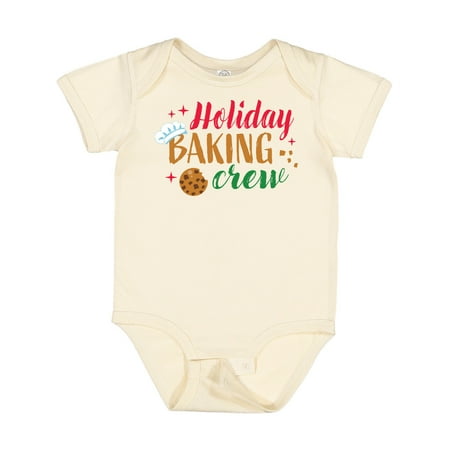 

Inktastic Christmas Holiday Baking Crew with Cookie and Chef Hat Gift Baby Boy or Baby Girl Bodysuit