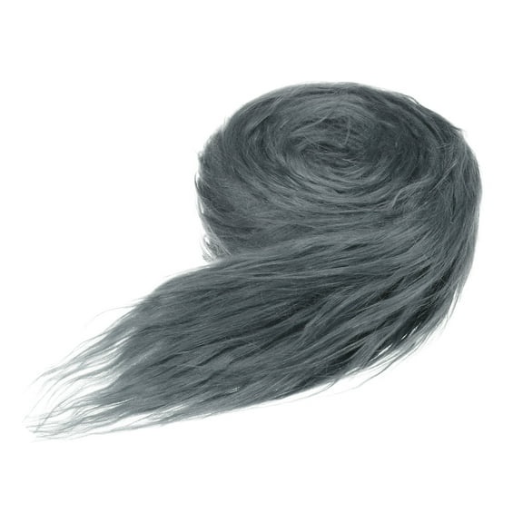 Uxcell Faux Fur Fabric Precut Strips, 59x2 Inch Plush Faux Fur Fabric Square for DIY Crafts [Grey]