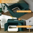 thumbnail image 6 of Flip Top Cat Litter Boxes Enclosure Covered Litter Box Hidden Furniture Wooden Cat Washroom Cabinet for , Medium and Large Cat Green, 6 of 6