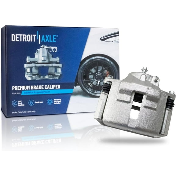 Detroit Axle - Front Left Brake Caliper for Ford 2000 Taurus Mercury Sable, Driver Side Disc Brake Caliper with Bracket Replacement