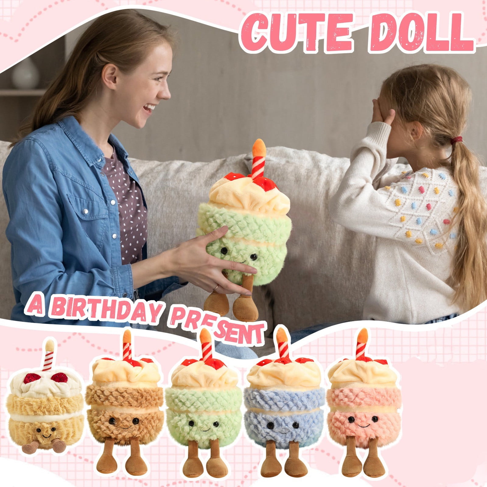 Amuseables Complexion Birthday Cake|5.5in|2025 Valentine's Day