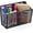 Balck, variant on GIXUSIL Magnetic Pencil Holder Organizer Perfect for Locker Fridge Whiteboard Office 2 Compartments Metal Mesh Storage Bin for Marker Eraser Supplies, Black