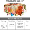 thumbnail image 4 of Butterfly Tablecloth, Butterfly Party Table Cloth for Party Decoration, Round 60 Inch, Butterfly Bird Flower Themed Tablecloths for Dinner Kitchen Party Picnic, 4 of 6