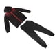 thumbnail image 4 of Conjunto de sudadera y pantalones deportivos con cremallera para hombre, resistente al viento, chaqueta polar cálida, pantalones para otoño e invierno, color negro, L, 4 of 14