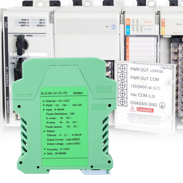 Aislador De Señal De Corriente CC, 4-20 MA A 0-5 V 0-10 V 4-20 MA Con Alta Precisión, Bajo Consumo De Energía 1 W Para Equipos Industriales, Dispositivos