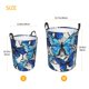 thumbnail image 3 of Fotbe Blue and White Butterflies Cesto de Ropa con Asas, Cesto Impermeable de Gran Capacidad, Bolsa de Lavado para Dormitorio, Cesto de Ropa con Ruedas y Asas-Medium, 3 of 6