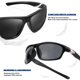 thumbnail image 5 of Gafas de Sol Deportivas Polarizadas SKYOAK UV400 para Hombre y Mujer x2, 5 of 6