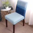 thumbnail image 2 of Dining Chair Covers Set of 8,Vintage Light Brown Ombre Universal Stretch Kitchen Seat Covers Parsons Chair Protector Slipcover for Home Restaurant Party Decor,Farmhouse Gradient Pattern, 2 of 6
