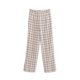 thumbnail image 4 of Pantalones a cuadros liuwei HH TRAF 2024 Mujer Cintura elástica Traje suelto Largo, 4 of 5