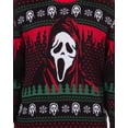 thumbnail image 3 of Ghost Face Adult Ugly Christmas Sweater Ghostface Knit Holiday Pullover, 3 of 6