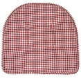 thumbnail image 3 of Houndstooth U-Shaped 16 x 17 Memory Foam Chair Pad Red 6 Pack, 3 of 3