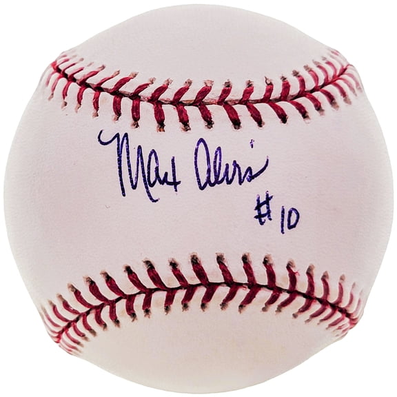 Max Alvis Autographed Official MLB Baseball Cleveland Indians "#10" Beckett BAS #BF24960