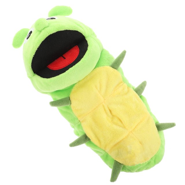 ORDDIART Caterpillar Hand Toy Plush Assorted Color for Imaginative Play 1Pcs